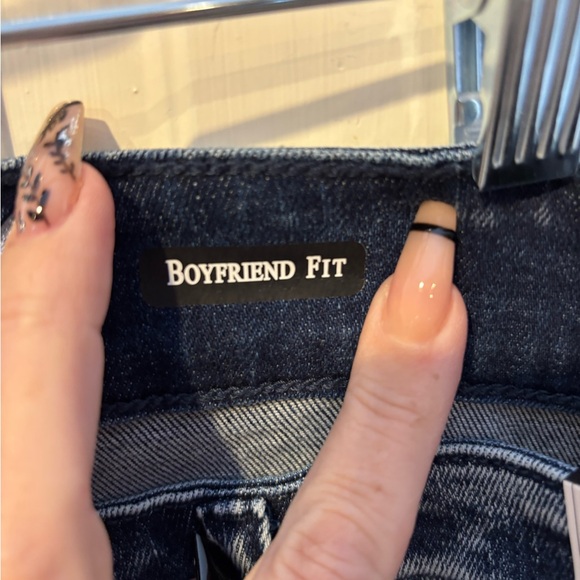 NWT Judy Blue Boyfriend Jeans Distressed Blue - Picture 10 of 14